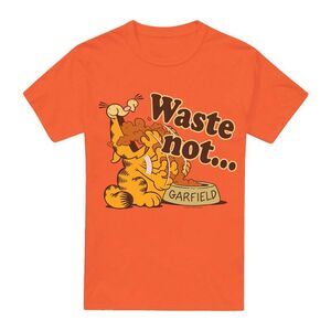 Garfield Mens Waste Not T-Shirt / Orange